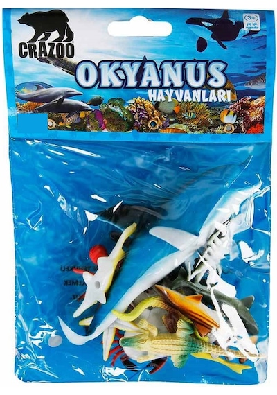 Okyanus Hayvanları Poşetli Hayvan Oyun   Seti