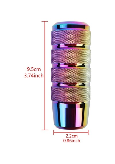 Üniversal 9.5 Cm Jdm Metal Spor Görünümlü Vites Topuzu Aparatlı Alüminyum Alaşım Otomatik-manuel Yarış Vites Kolu Bukalemun Neo Krom 00 Şüscaroto Aksesuar Diğer