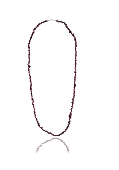 Stoneage Jewellery Lal Doğal Taş Çift Sıra Kadın Uzun Kolye Altın