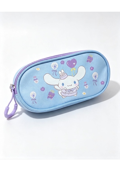 Cinnamoroll Baskılı Özel Tasarım Ortopedik Su Geçirmez Okul Çantası Ve Kalemlik Seti Mavi