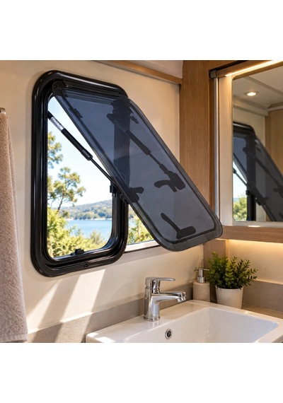 Jarup Flat Açılır Karavan Penceresi 45x50 Cm Siyah Jr4550fb S
