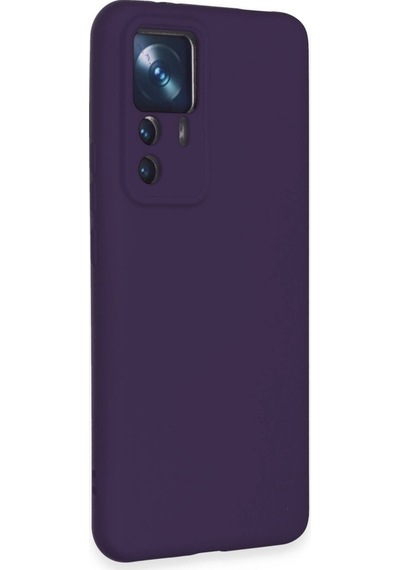 Xiaomi Mi 12t Pro Kılıf Nano İçi Kadife Silikon - Mor -