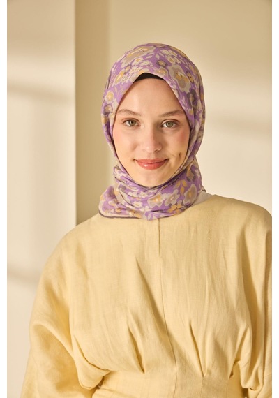 Silk Home Soft Eşarp 73090-11 Eflatun, Butter Yellow, Taş,vizon