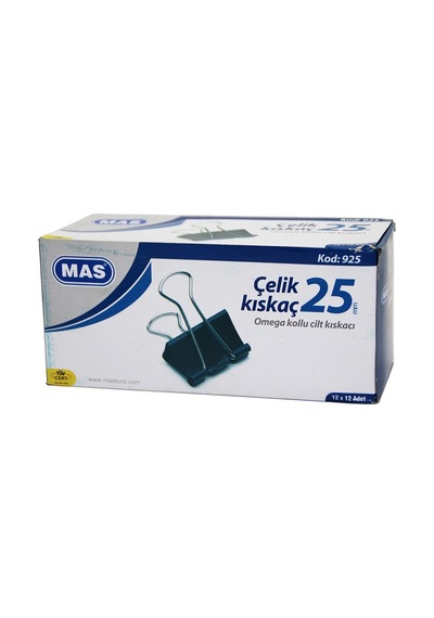 Mas-925 Omega Kollu 25mm Çelik Metal Kıskaç 12 Adet - 12'li Paket Diğer