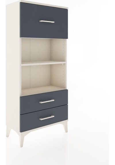 Hyperion Dolap 2 Raflı 3 Çekmeceli 60x44x134 Aytaşı-antrasit Aytaşı
