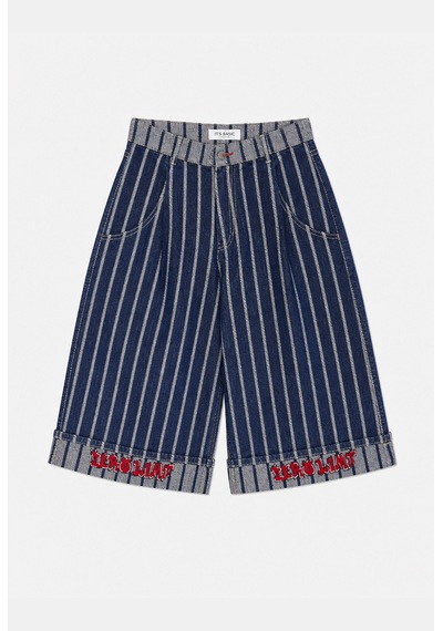 Kadın 7w6-50 Baggy Bermuda Tasarım Şortolon Koyu Mavi