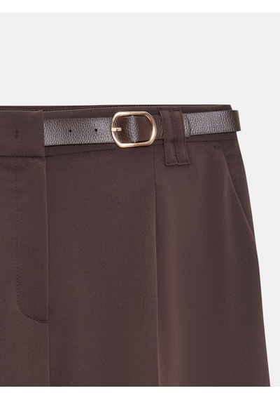 Dilvin 72662 Orta Bel Kemerli Pantolon-kahve