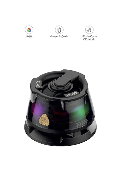 D39 Manyetik Rgb Işıklı 5.3 Telefon Tutucu Mini Bluetooth Hoparlör Speaker