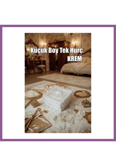 Bezos Çeyizlik Küçük Tek Hurç Çiçekli, Kadife Tek Hurç Çeyizlik Dantelli Hurç, Küçük Boy Hurç Rengaren Çok Renkli