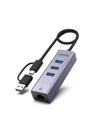 Unitek 4-in-1 Ethernet Hub Y-3088b Ttkunı0016