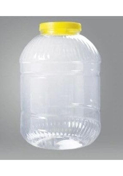 Benim - Sarı Kapaklı Şeffaf Gövde Turşu Bidonu 3 Litre Sku: Smg8690010204363 Açık Gri