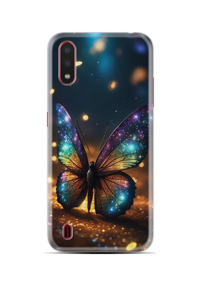 Samsung Samsung Galaxy Uyumlu A01 Kılıf Boutique Baskılı Resimli Rengarenk Kelebek Pcode -097