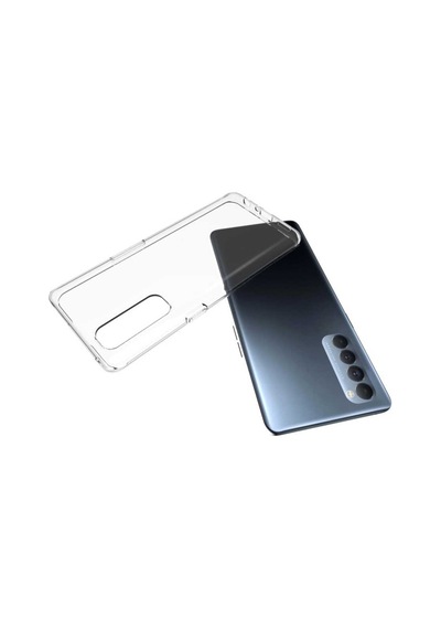 Oppo Reno 4 Pro 4G Kılıf Şeffaf Silikon Hibrit Case Renksiz