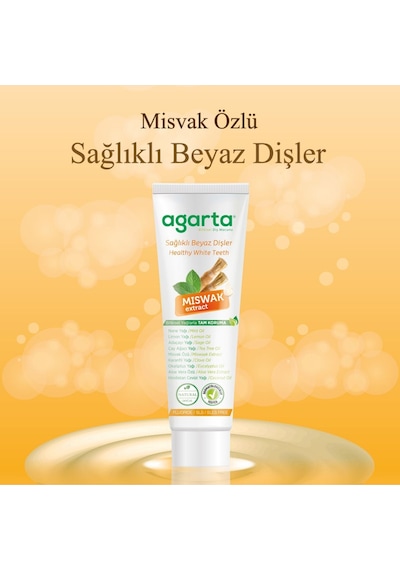 2 Adet Doğal Florürsüz Misvak Özlü Diş Macunu 100 Ml