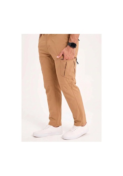 Outdo Erkek Taktik Pantolon Su İtici Likralı Yazlık Outdoor Esnek Rahat Dayanıklı Turuncu Turuncu