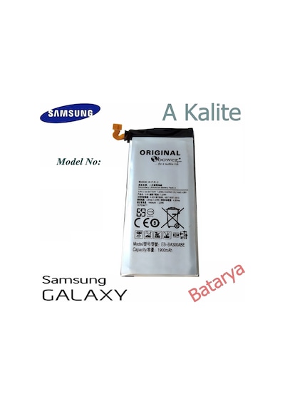 Samsung Uyumlu Galaxy A3 Batarya Eb-Ba300Abe Batarya 1900Mah
