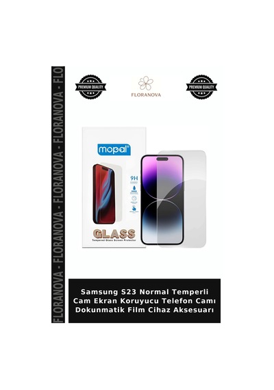 Samsung Uyumlu S23 Normal Temperli Cam Ekran Koruyucu Telefon Camı Dokunmatik Film Cihaz Aksesuarı