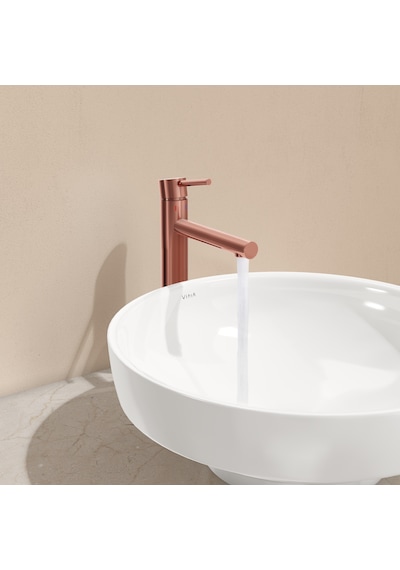 VitrA Origin A4255729 Yüksek Lavabo Bataryası Soft Bakır