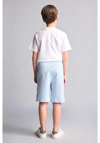 Defacto Regular Fıt Sweatshirt Kumaşı Şort Erkek Çocuk H2696a826hsbe366 Mavi-be366