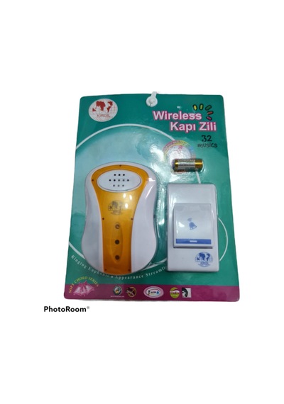 Kablosuz Kapı Zili 32 Farklı Müzik 100 Metre Çekim Kapasitesi Beyaz