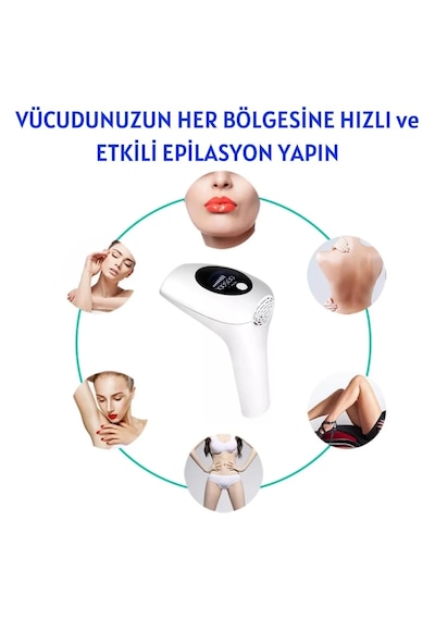 Profesyonel Lazer Epilasyon Aleti 999.999 Atım Tüy Alma Cihazı Kadın Erkek Lazer Ipl Tüm Bölge