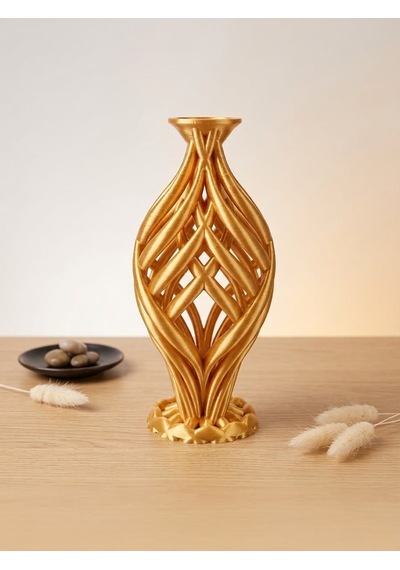3d Gold Mumluk Şamdan Özel Tasarım Altın