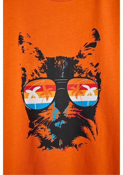 Bad Bear Çocuk T-shirt 24.06.07.009 Turuncu