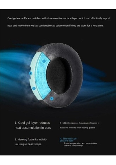 Razer Kraken 7.1 Chroma V2 Uyumlu Cool Gel Kulaklık Süngeri Padi