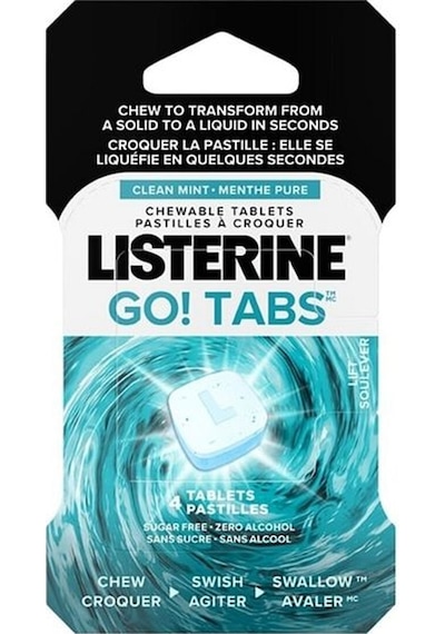 Listerine Go Tabs Clean Mint Çiğneme Tableti 4'lü