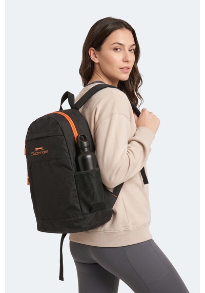 Slazenger Favento Unisex Siyah / Turuncu Omuz Sırt Çantası