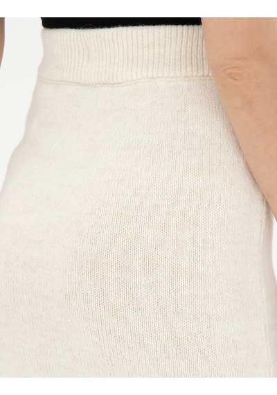 Pierre Cardin Kadın Ekru Etek Triko 50296199-vr019 Ekru