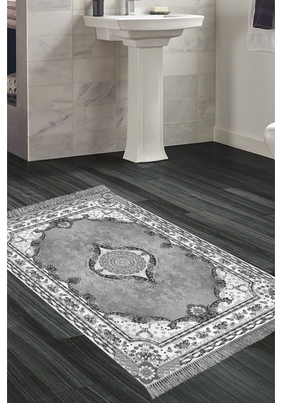 Eko Trend Djt Banyo Paspası Yıkanabilir Kaymaz Taban 721 Klasik Antrasit