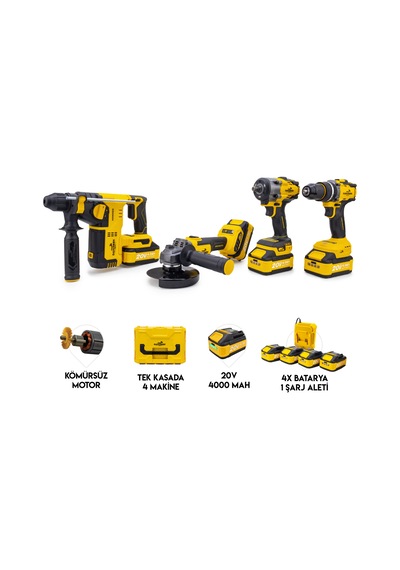 Dawreek Tech Akülü 4'lü Set Dt02s4
