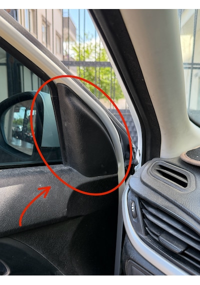 Fiat Egea Ayna İç Kapağı Sağ Veya Sol Yan Ayna İç Trim Kapağı Siyah Renk Oem 07356314750e Ön Sağ