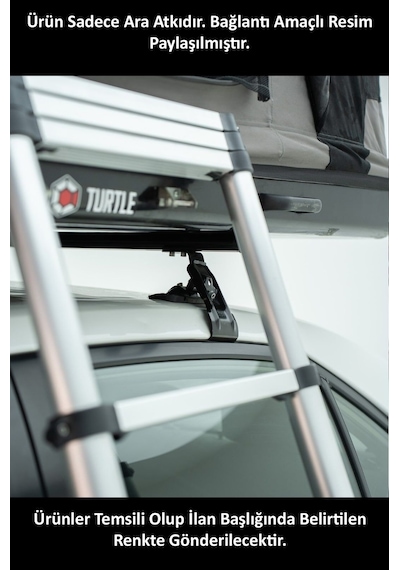 Daihatsu Charade 2011-2013 Arası Turtle Mexfit Kapı Arası Sıkıştırma Oluklu Ara Atkı Tavan Barı Siyah