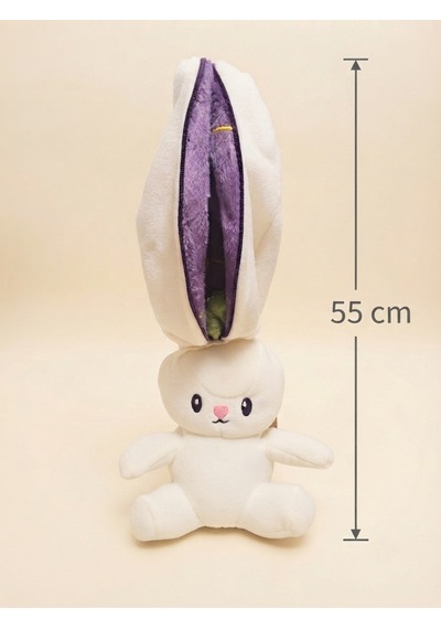 Peluş Meyveli Tavşan -55 Cm Mor