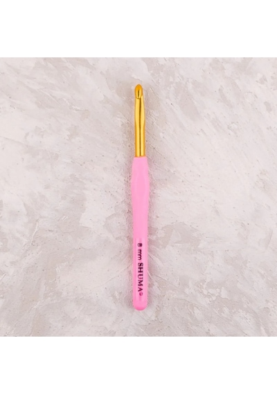 Abarta Shuma Yumuşak Saplı Yün Tığ-uzunluk:14cm & 8mm-pembe 1 Adet