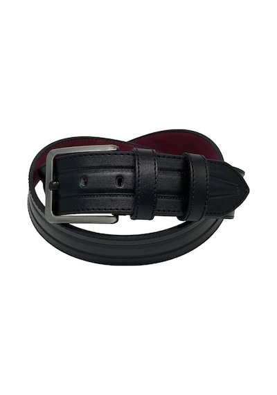 Süzer Deri Kahverengi Suni Deri Dikişli Model 4.5 Cm.lik Spor Kot Kemer - 4513-61-22ks Siyah