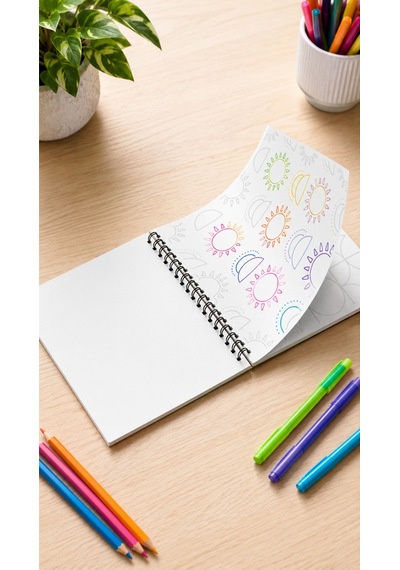 Easy Shape Patterns Trace Sketch Color Boyama Kitabı 20x20 Cm 30 Görsel