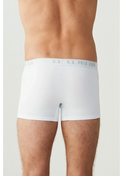 U.S. Polo Assn. Erkek Beyaz 3 Lü Boxer