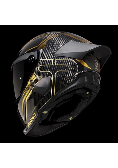 Ruroc At4.0 Track Titan Gold Kapalı Kask Siyah - Altın