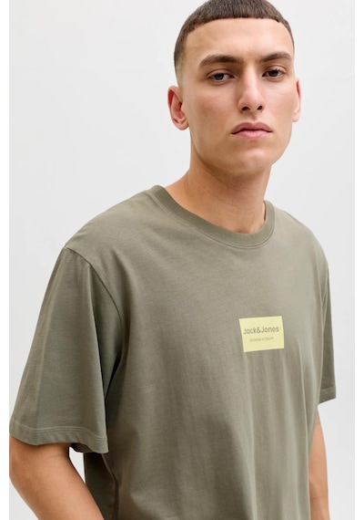 Jack & Jones Jjfrank Erkek Tişört Bisiklet Yaka Kısa Kollu Haki
