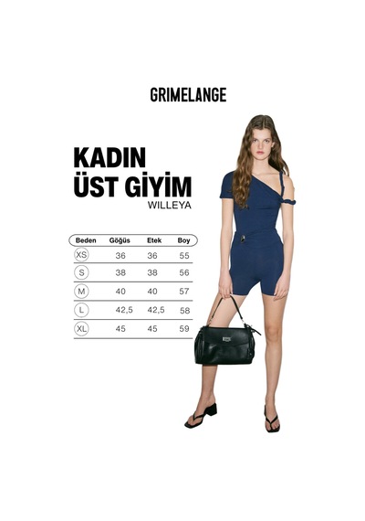 Grımelange Wılleya Kadın Yumuşak Ve Esnek Kumaşlı Omuzu Düğümlü Slim Fit Lacivert Bluz Lacivert Grımelange Wılleya Kadın Yumuşak Ve Esnek Kumaşlı Omuzu Düğümlü Slim Fit Lacivert Bluz Lacivert