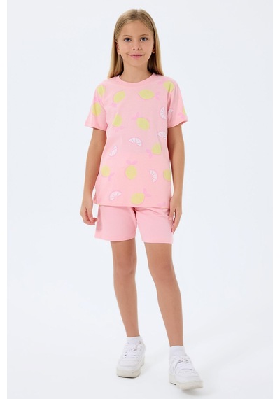 Rolypoly Kız Çocuk Pembe Şort Takım Rp3793-c-v2 Pembe Rolypoly Kız Çocuk Pembe Şort Takım Rp3793-c-v2 Pembe