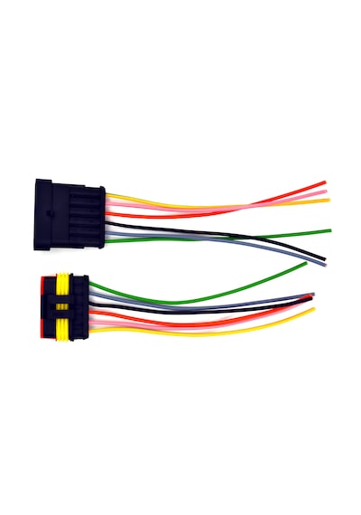 Süper Seal Elektrik Soketi 1 Takım 6 Pin 6 Kablolu Su Geçirmez Konnektör