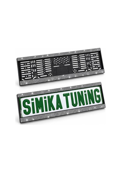Taşlı Plakalık Universal Klipsli 2 Adet
