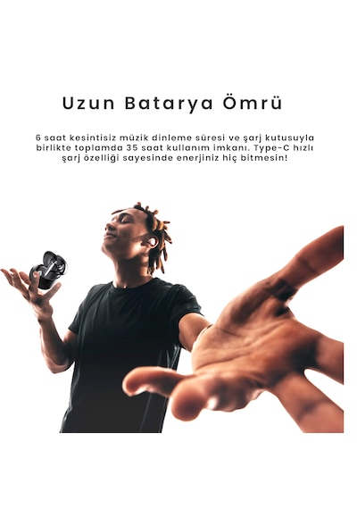 Hifuture Sonicair Bluetooth 5.4 Kulakiçi Kulaklık