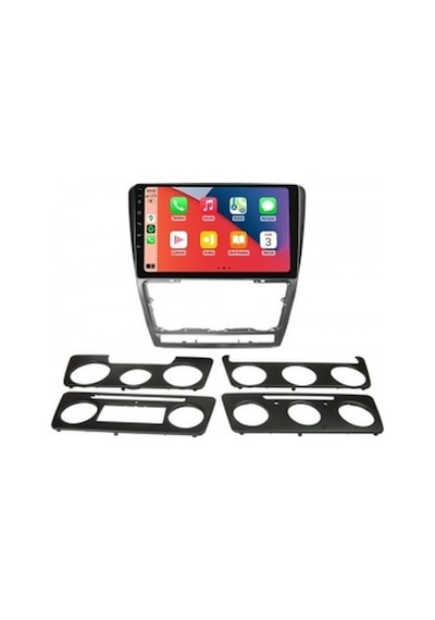 Skoda Octavia 2007-2012 Gri 4gb Ram 32gb Hafıza 4 Çekirdek Carplay Kamera Android Multimedya 9"