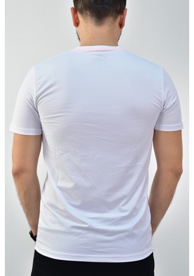 Escetic Erkek Beyaz Slim Fit T-Shirt-3286 Beyaz