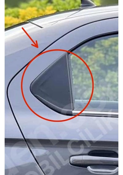 Citroen C4 Arka Kapı Üçgen Kapağı Sağ Veya Sol Kapı Trim Üçgen Kaplama Parçası Siyah Renk Oem 9675436480